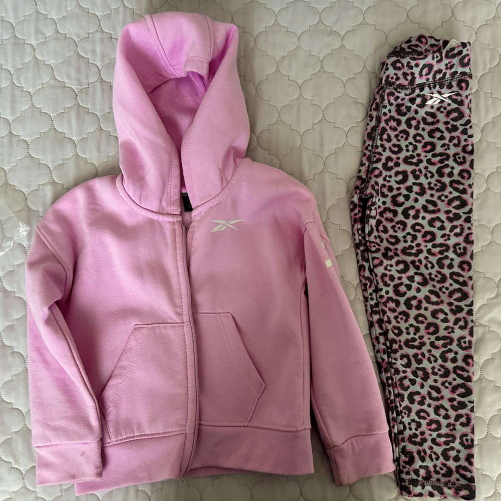 Matching Reebok set for little girls.